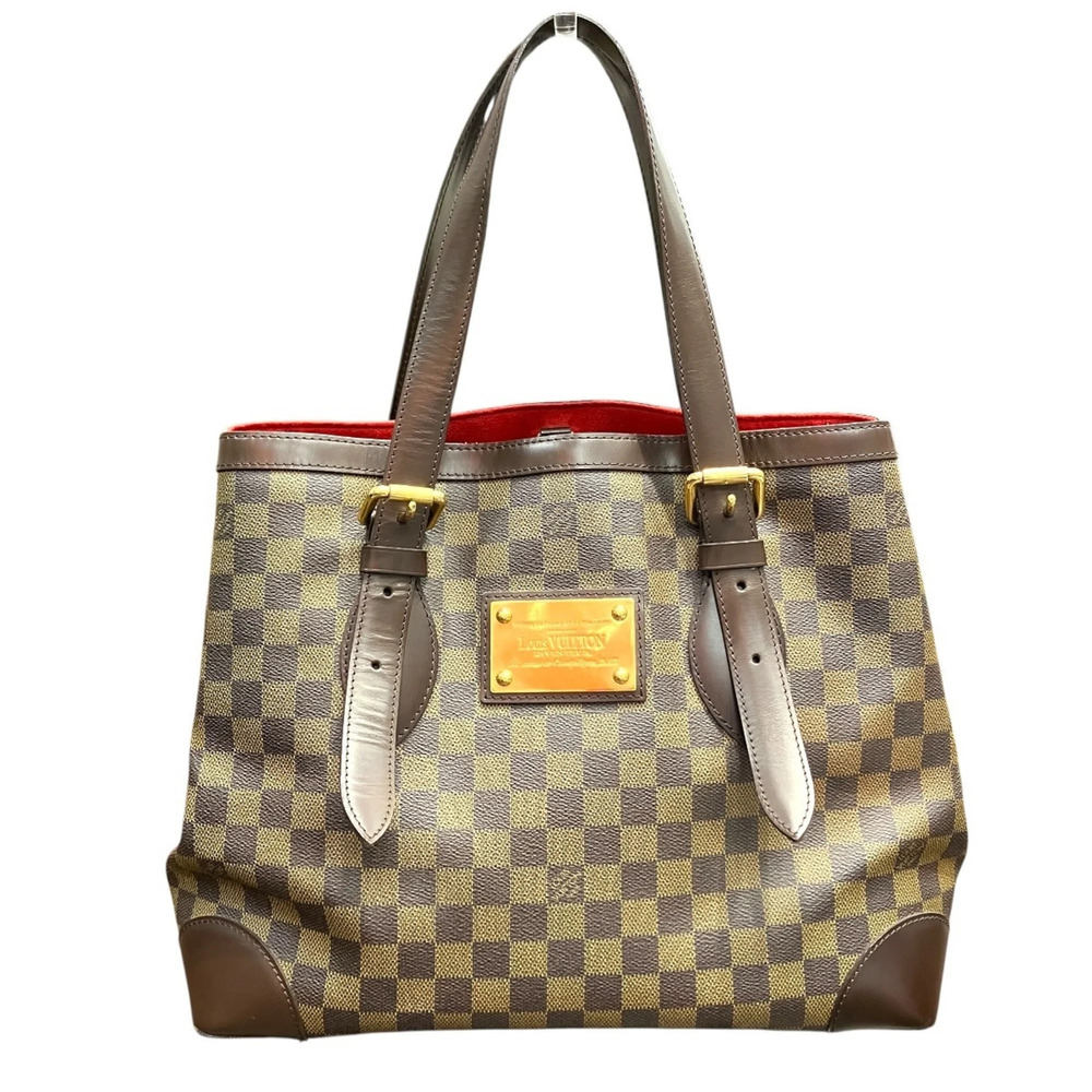 Louis Vuitton Damier Hampstead MM Shoulder Bag, Canvas Leather N51204